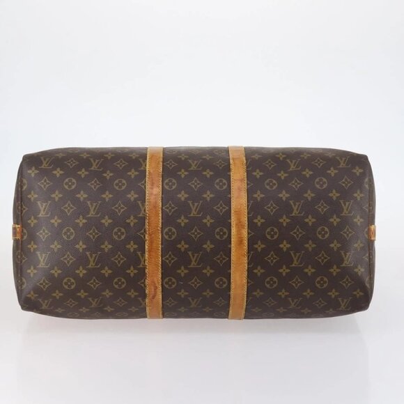 LOUIS VUITTON Monogram Keepall Bandouliere 55 Boston Bag M41414 LV Auth 145385 - Picture 7 of 16